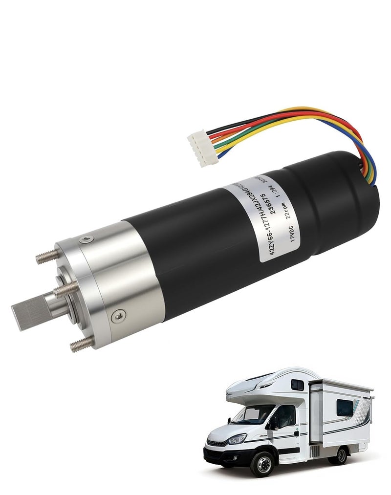 Radvik 236575 RV in-Wall Slide-Out Motor Compatible with Lippert Schwintek Systems, 300:1 High Torque Gear Ratio, IG-42 Motor Assembly, 12V DC - Image 1